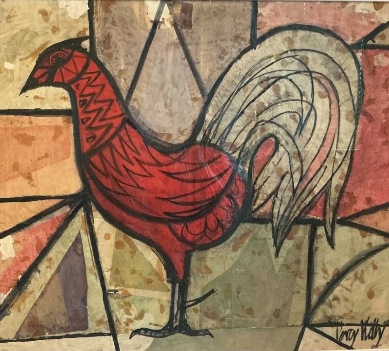 EXHIBITION AT THEATRE BY THE LAKE:  PERCY KELLY  OFF THE WALL.