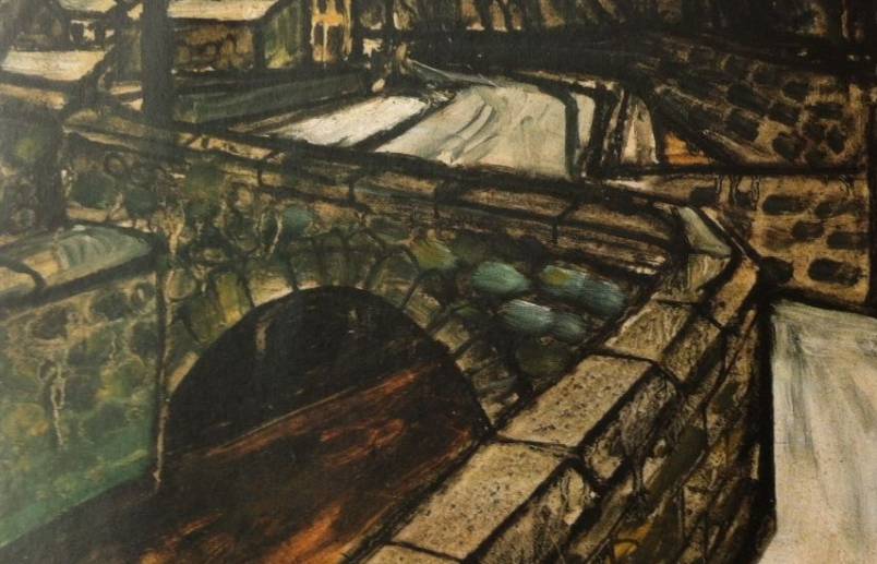 BRIDGE IN WINTER Oil on board