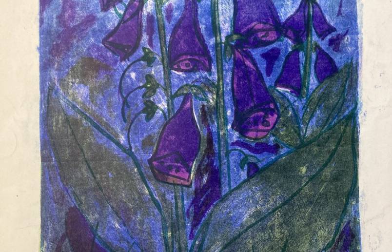 Foxglove  screenprint