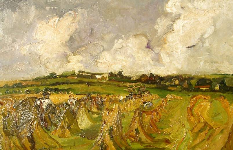 Wheat harvest at Mechi Farm; Cumberland